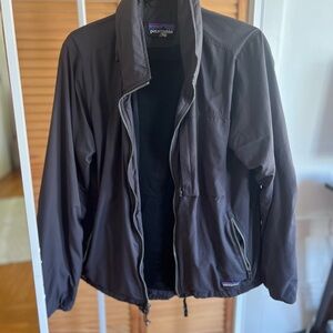 Patagonia Women's Navy/Gray Lightweight Jacket with Hidden Hood